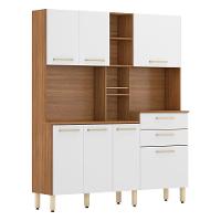 Kit Cozinha Com 7 Portas E 2 Gavetas Amendola Branco Encanto