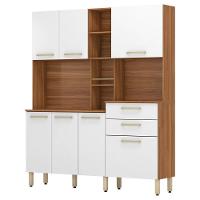 Kit Cozinha Com 7 Portas E 2 Gavetas Amendola Branco Encanto - 7