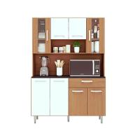 Kit Cozinha 8 Portas 1 Gaveta Gabi Carvalho Com Branco - 1