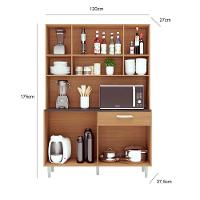 Kit Cozinha 8 Portas 1 Gaveta Gabi Carvalho Com Branco