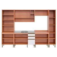 Cozinha Completa Thela Macadâmia c/ Armário e Balcão de Pia Freijo/Branco - Telasul - 13