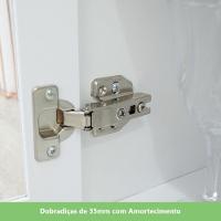 Cozinha Compacta 4 Peças C/ Aéreo 3 Portas Com Vidro Branco - 7
