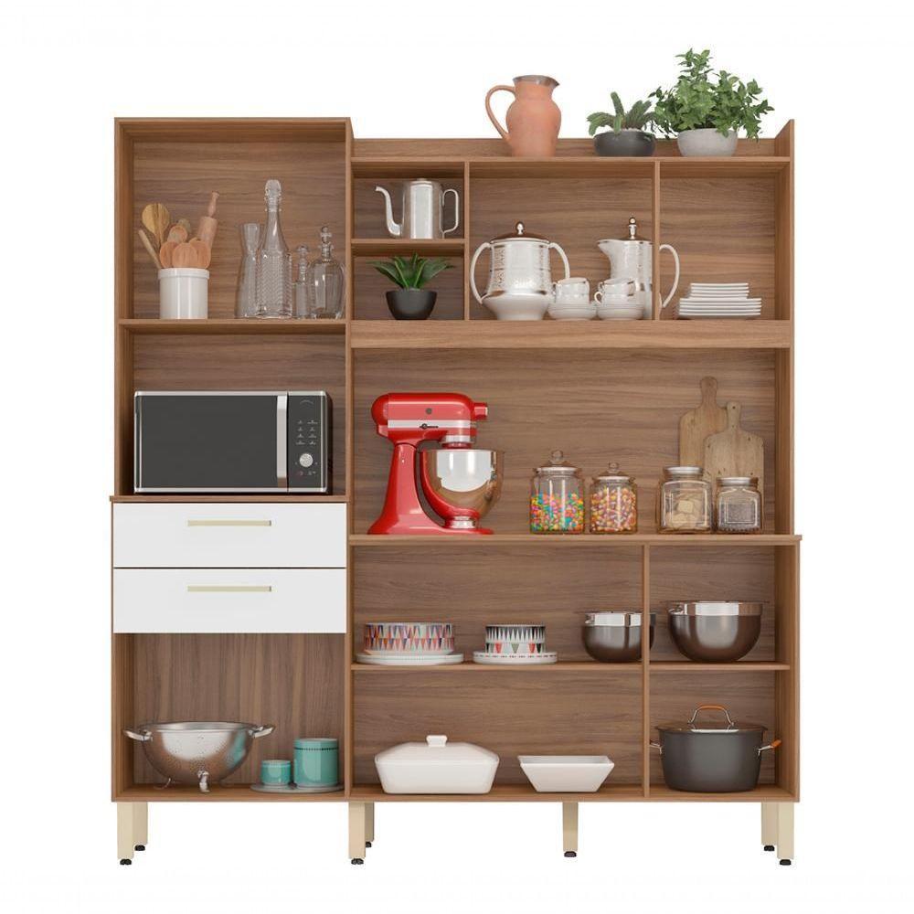 Cozinha 6 Portas 2 Gavetas Selecta 96211 Amendola Branco - 5