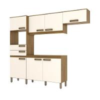 Cozinha Compacta 07 Portas 02 Gavetas Star Briz Nature Com Off White - 1