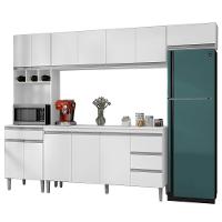 Cozinha Modulada 5 Peças 281 Cm Andreia Branco Reajl Branco - 1