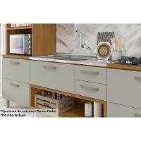 Cozinha Compacta Princesa 2 Peças (1 Armário + 1 Balcão) C2P21 Freijo/Grafite - Nesher