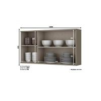 Cozinha Modulada Henn Connect 6pçs 2 Armários 2 Balcões 1 Paneleiro 1 Complemento C6P03 Duna/Cristal - 3