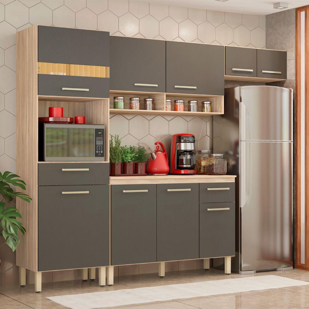 Cozinha Compacta Dama Com Balcão 4 Peças Demóbile - 1