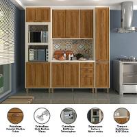 Cozinha Compacta Modulada Com 4 Peças E Tampo Sofia Pátina Ff Com Moscatto Ff - 7