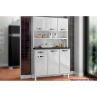 Cozinha Compacta Rubi Smart c/ 6 Portas e 1 Gaveta 105cm Branco - Telasul - 1
