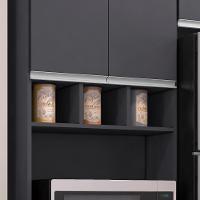 Cozinha Modulada 5 Peças 281 Cm Andreia Cinza Reajl Cinza