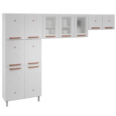 Cozinha Compacta Aço Telasul Mirage New 3vidros 3pçs Branco