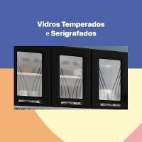 Cozinha De Aço Completa Telasul Portas 3 vidros Balcão Pia - 3