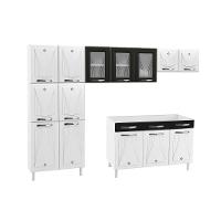Cozinha De Aço Completa Telasul Portas 3 vidros Balcão Pia - 6
