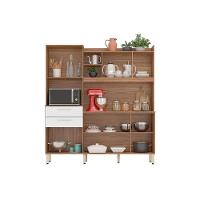 Kit de Cozinha Compacta Select c/ 6 Portas e 2 Gavetas Amendola/Branco - Demóbile - 13