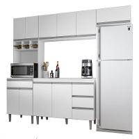 Cozinha Modulada 5 Peças 241 Cm Andreia Branco Reajl Branco - 1