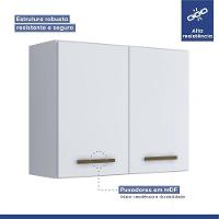 Cozinha Completa 12 Portas 3 Gavetas Atenas Kaiki Moveis Branco. - 7