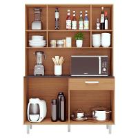 Cozinha Compacta Poliman Gabi 8 Portas Carvalho Branco