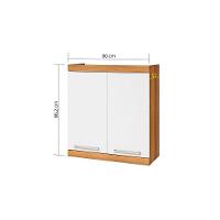 Kit De Cozinha Modulada 4pçs Burguesa Premium (2 Armários + 2 Balcões) C4P14 Freijó/Branco Nesher - 2