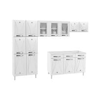 Cozinha de Aço Completa Telasul Star New Branco 3 Vidros Balcão para Pia - 7