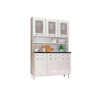 Cozinha Compacta Star New c/ 6 Portas (3 c/ Vidro) e 3 Gavetas 120cm Branco - Telasul - 8