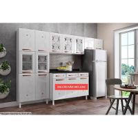 Kit de Cozinha Modulada 3 Peças Mirage New  (2 Armários + 1 Paneleiro) CPT113 Branco - Telasul - 13