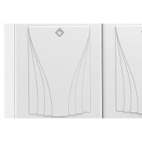 Kit de Cozinha Modulada 3 Peças Star New  (2 Armários + 1 Paneleiro) CPT106 Branco/Preto - Telasul - 10