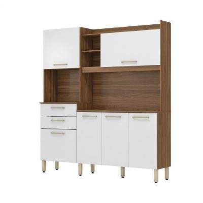 Cozinha Compacta Select Amendola-branco 6 Portas 2 Gavetas 178cm Branco Fosco