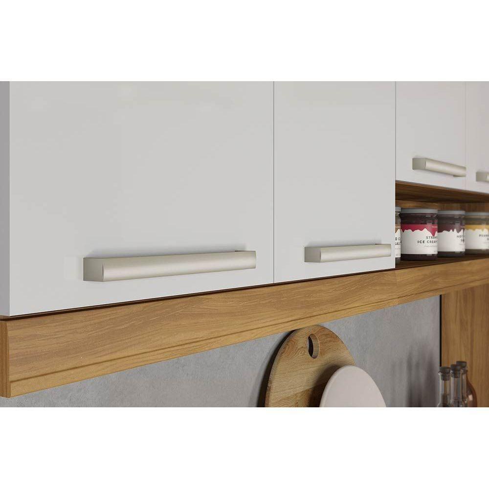 Cozinha Completa Burguesa 2 Peças (1 Armário + 1 Balcão) C2P22 Freijó/Branco - Nesher - 10