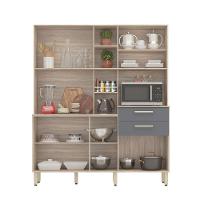 Cozinha Compacta 7 Portas 2 Gavetas Encanto Avena/grafito - 3