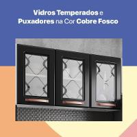 Cozinha Aço Completatelasul Mirage New Bco/pto 3v C/balcão - 2