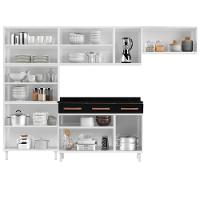 Cozinha Aço Completatelasul Mirage New Bco/pto 3v C/balcão - 6