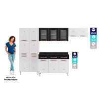 Cozinha Aço Completatelasul Mirage New Bco/pto 3v C/balcão - 7