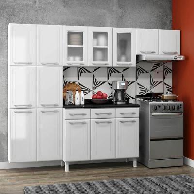 Cozinha Compacta Aço Topázio 3 Vidros 3 Peças
