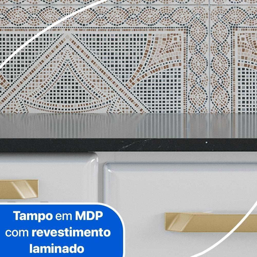 Cozinha De Aço Compacta Telasul Diamante 4Pçs C/ Kit Branco - 3
