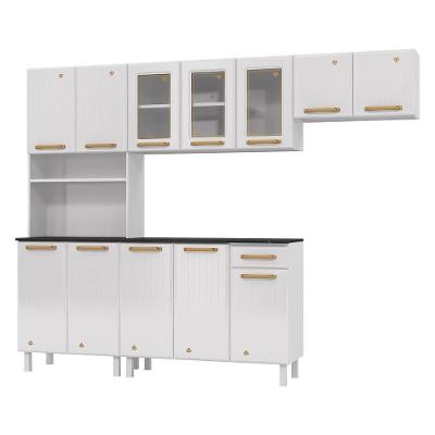 Cozinha De Aço Compacta Telasul Diamante 4Pçs C/ Kit Branco