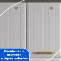 Cozinha De Aço Compacta Telasul Diamante C/ Vidro 3Pçs Branco - 2
