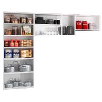 Cozinha De Aço Compacta Telasul Diamante C/ Vidro 3Pçs Branco - 5