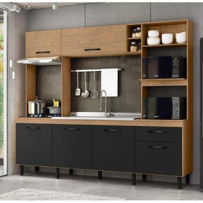 Cozinha Compacta 2,45M 6 Portas E 1 Gaveta Mx Móveis Zoe