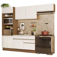 Armário De Cozinha Completa 270cm Rustic/branco Glamy Madesa 15 Rustic/branco - 10