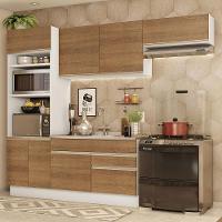 Armário De Cozinha Completa 270cm Branco/rustic Glamy Madesa 15 Branco/rustic - 1