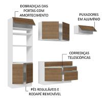 Armário De Cozinha Completa 270cm Branco/rustic Glamy Madesa 15 Branco/rustic - 8