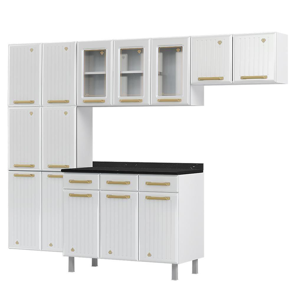 Cozinha De Aço Completa Telasul Diamante 4Pçs 3Vd Branco - 10