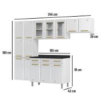 Cozinha De Aço Completa Telasul Diamante 4Pçs 3Vd Branco - 17