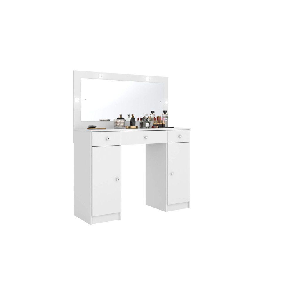 Penteadeira Com Espelho Camarim Carisma Branco - 1