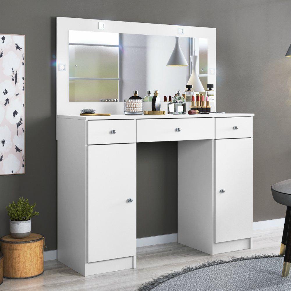 Penteadeira Com Espelho Camarim Carisma Branco - 4