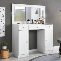 Penteadeira Com Espelho Camarim Carisma Branco - 4