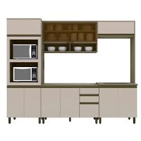 Cozinha Completa Connect (2 Aéreos, 2 Balcões, 1 Paneleiro, 2 Complementos) 7pçs Duna/cristal - Henn - 3