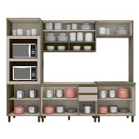 Cozinha Completa Connect (2 Aéreos, 2 Balcões, 1 Paneleiro, 2 Complementos) 7pçs Duna/cristal - Henn - 10