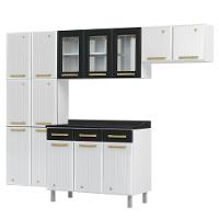 Cozinha De Aço Completa Telasul Diamante C/ Vidro 4Pçs Bco/Preto - 10